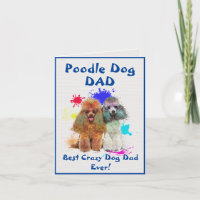 Custom Poodle Dad Dog Best Crazy Dog Dad Digital