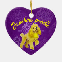 Custom Poodle Heart Ornament - A Sweet Gift 