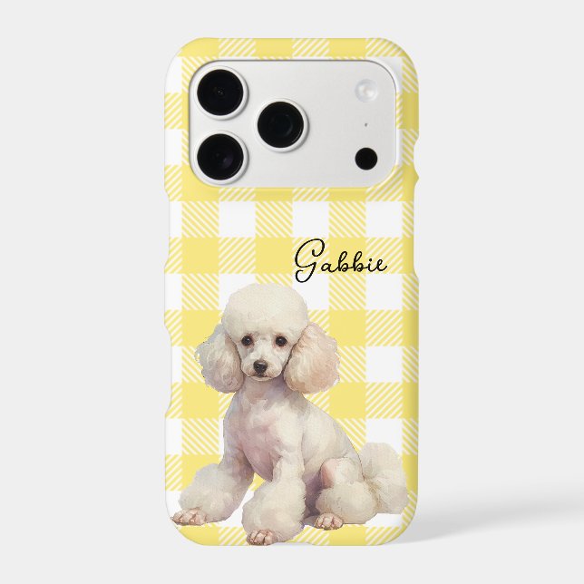 Custom Poodle Phone Case (Back)