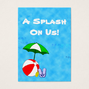 Custom Pool Party Event Drink Meal Ticket