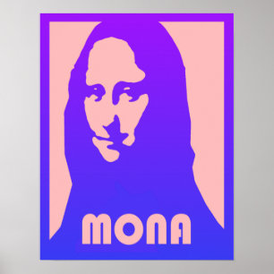 Custom Pop Art Mona Lisa Poster