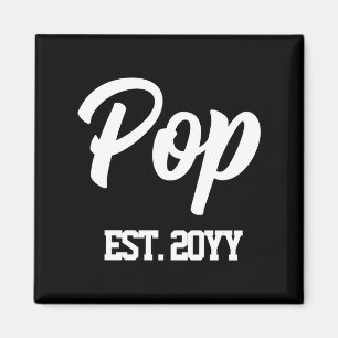Custom Pop Est Year Personalized Gift New Grandpa  Magnet