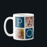 Custom Poppy Grandfather 5 Photo Collage  Coffee Mug<br><div class="desc">Celebrate a special grandfather with this custom photo collage mug! Featuring five of your favourite photos, this thoughtful design showcases “Poppy” in bold, modern text. Perfect for coffee, tea, or any warm drink, this mug makes a heartfelt gift for Father’s Day, birthdays, or just because. Personalise it with cherished memories...</div>