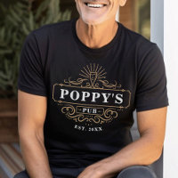Custom Poppy's Pub Home Bar Year Established