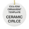 Custom Porcelain Round Christmas Tree Ornament