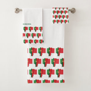 Custom PORTUGAL FLAG Bath Towel Set