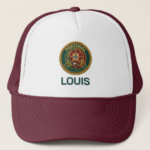 Custom Portugal Soccer Crest Personalised Name Trucker Hat