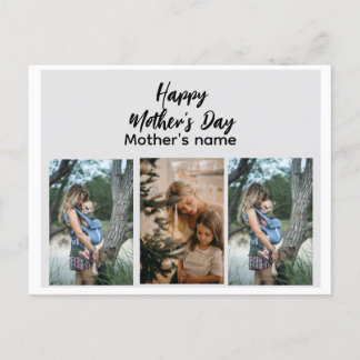 Custom Postcard Happy Mother's Day Photo Collage