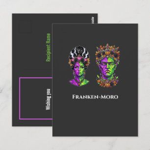 Custom Postcard Neon Halloween Franken Moro