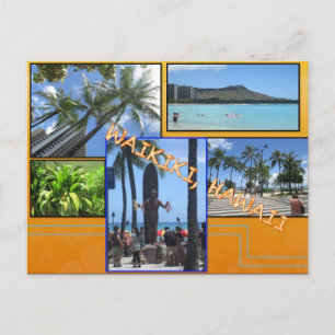 CUSTOM POSTCARDS- HAWAII COLLAGE# 5 POSTCARD