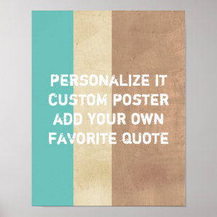custom poster add your own quote on stripes