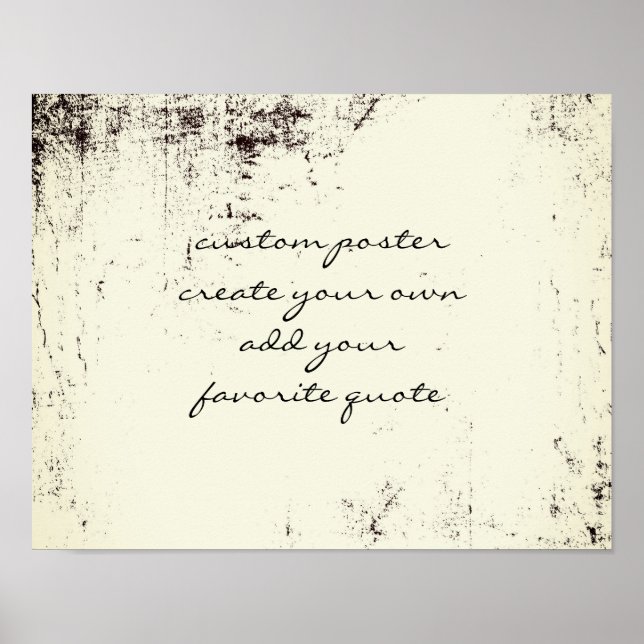 custom  poster create your own quote wall art (Front)