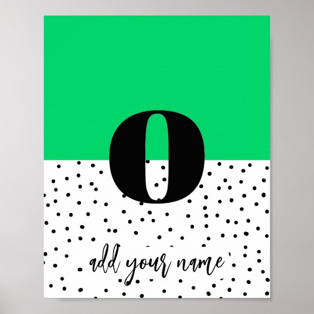 CUSTOM - Poster - Lower Case o (Front)