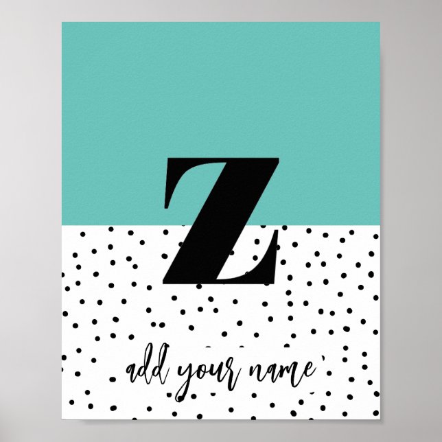 CUSTOM - Poster - Lower Case z (Front)