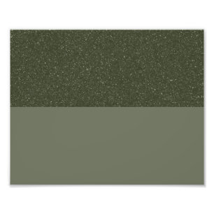 Custom Poster – Moss Green Textured Split