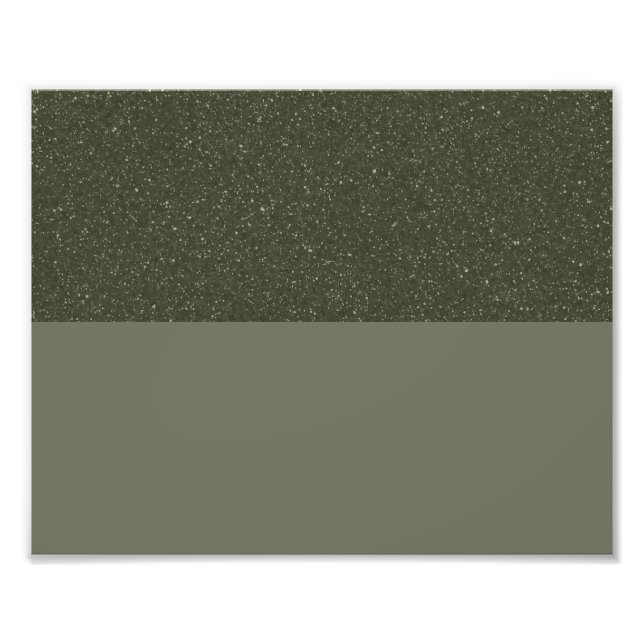 Custom Poster – Moss Green Textured Split (Front)