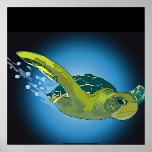 CUSTOM POSTER- SEA TURTLE POSTER