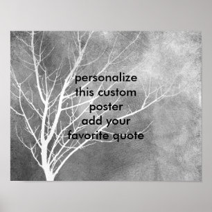custom poster  to personalise with your own quote