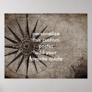 custom poster  to personalise with your own quote