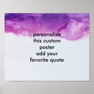 custom poster  to personalise with your own quote