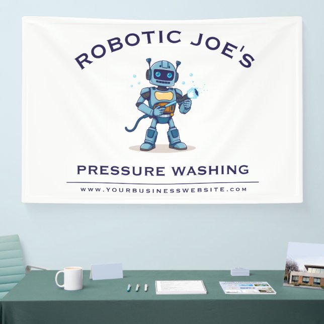 Custom Power Washing Company Banner (Tradeshow)