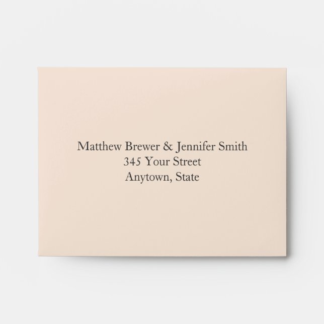 Custom Pre-Addressed Cream Envelope (Front)