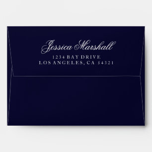 Custom Pre-Addressed Envelope - (5x7 - A7) Navy