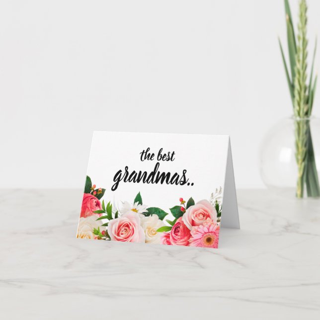 Custom Pregnancy Announcement Card for Grandma (Front)