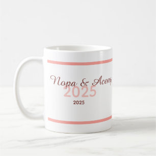 Custom Pregnany Gender Reveal Simple Minimalist Coffee Mug