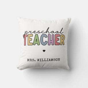 Custom Preschool Teacher Personalised Gifts Cushion