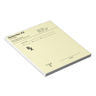 Custom Prescription Notepad – Editable Doctor RX