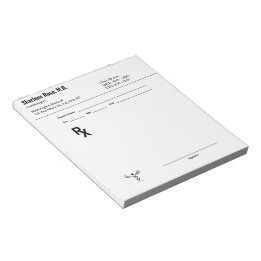 Custom Prescription Notepad – Editable Doctor RX 