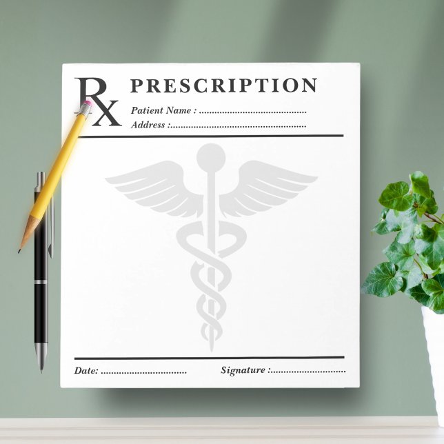 Custom Prescription Notepad – Editable Doctor RX  (Custom Prescription Notepad – Editable Doctor RX)