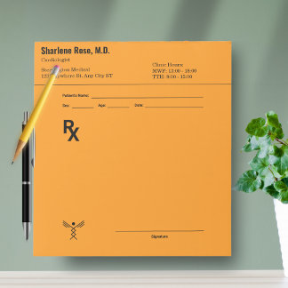 Custom Prescription Notepad – Editable Doctor RX