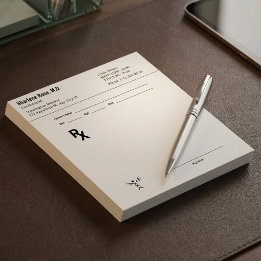 Custom Prescription Notepad – Editable Doctor RX 