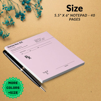 Custom Prescription Notepad – Editable Doctor RX