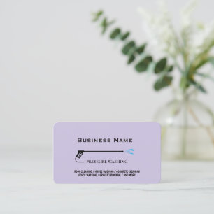 Custom Pressure Washer modern Power Washing Business Card
