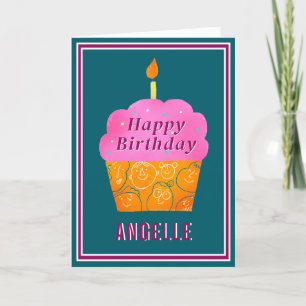 Custom  Pretty Happy Birthday card