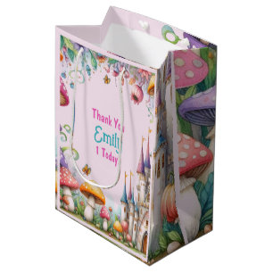 Custom Princess Fairy Girl's Birthday Fairycore Medium Gift Bag