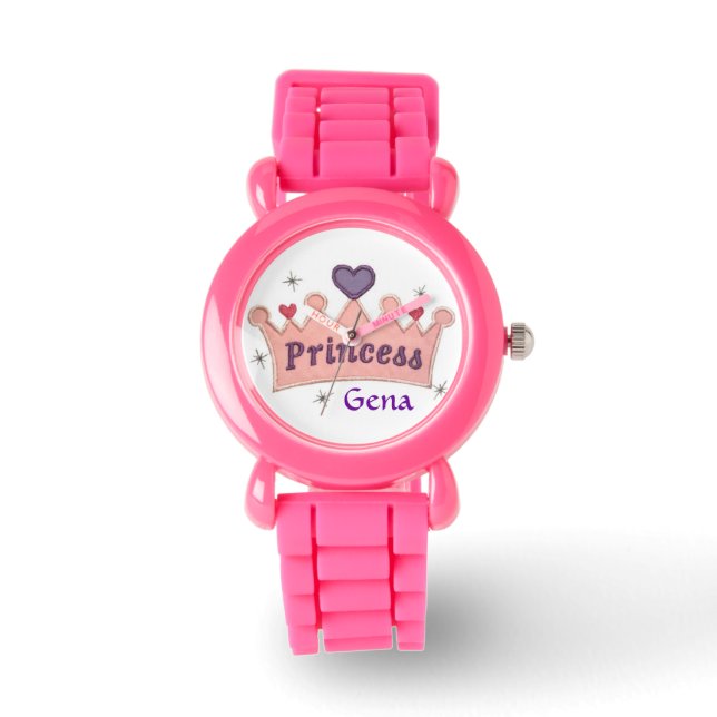 Custom Princess Glitter Watch Template (Front)