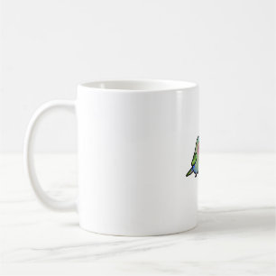 CUSTOM: Princess Parakeet and Blue Parrotlet Coffee Mug