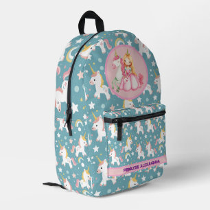 Custom Princess Unicorn Printed Backpack