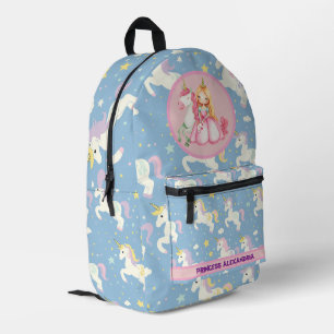 Custom Princess Unicorn Printed Backpack