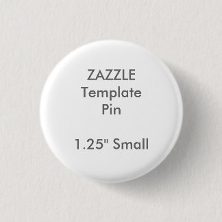 Custom Print 1.25" Small Round Pin Blank Template