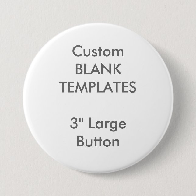 Custom Print 3" Large Button Pin Blank Template (Front)