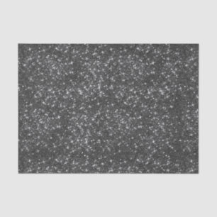 Custom Print Black Glitter Effect Tissue Paper