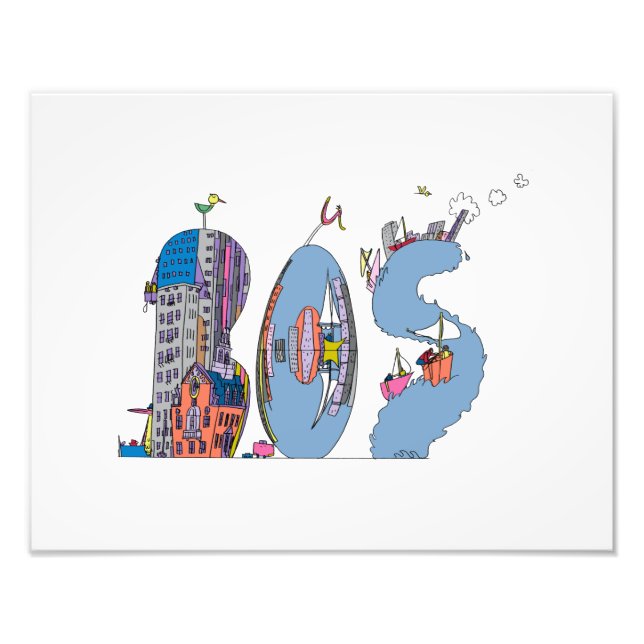 Custom Print | BOSTON, MA (BOS) (Front)