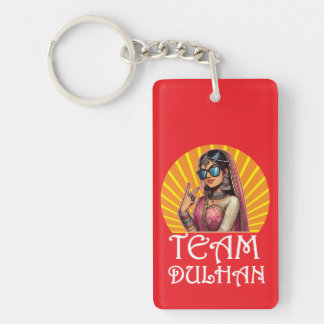 Custom Print Desi Wedding Shaadi Vibes Key Ring