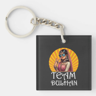 Custom Print Desi Wedding Shaadi Vibes Key Ring