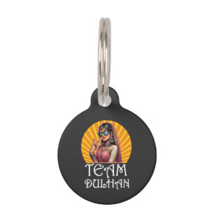 Custom Print Desi Wedding Shaadi Vibes Pet Tag